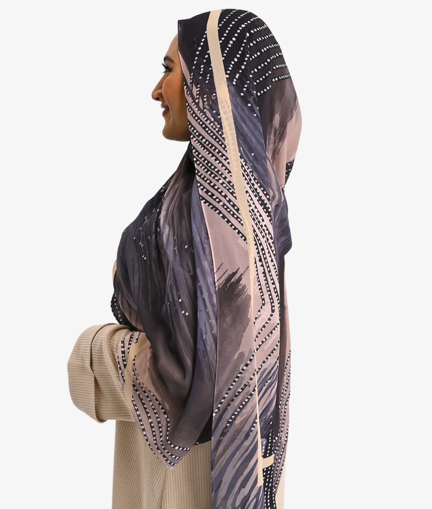 "Fluid Motion" Chiffon Scarf